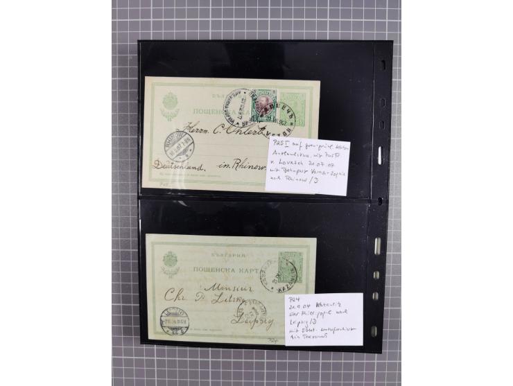 1870/1918, interesting postmark collection on Turkish stamps and pieces, and later on many postal stationeries items and cove