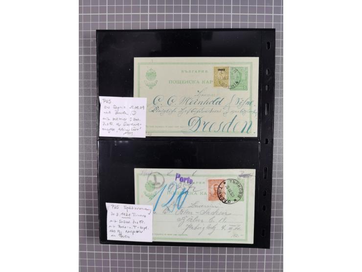 1870/1918, interesting postmark collection on Turkish stamps and pieces, and later on many postal stationeries items and cove