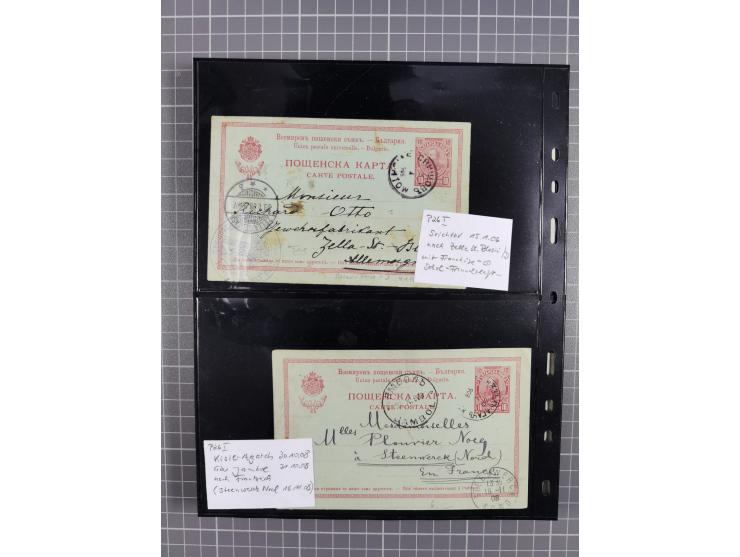 1870/1918, interesting postmark collection on Turkish stamps and pieces, and later on many postal stationeries items and cove