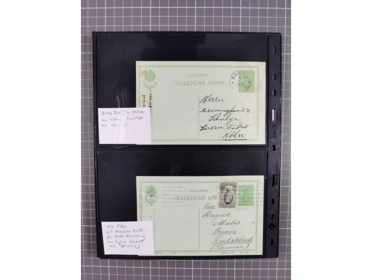 1870/1918, interesting postmark collection on Turkish stamps and pieces, and later on many postal stationeries items and cove