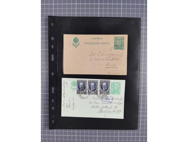 1870/1918, interesting postmark collection on Turkish stamps and pieces, and later on many postal stationeries items and cove