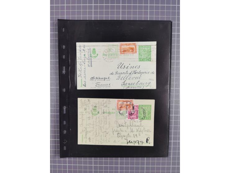 1870/1918, interesting postmark collection on Turkish stamps and pieces, and later on many postal stationeries items and cove