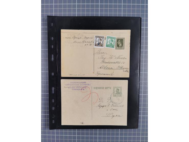 1870/1918, interesting postmark collection on Turkish stamps and pieces, and later on many postal stationeries items and cove