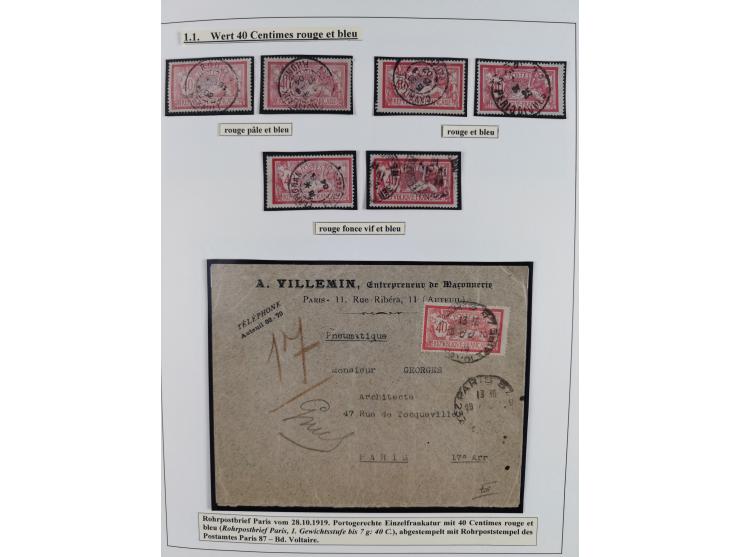 1900/27, Merson Type, attractive mint never hinged/unused and mostly used collection with 73 covers and cards, an abundance o