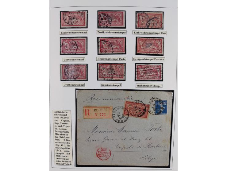 1900/27, Merson Type, attractive mint never hinged/unused and mostly used collection with 73 covers and cards, an abundance o