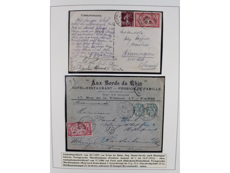 1900/27, Merson Type, attractive mint never hinged/unused and mostly used collection with 73 covers and cards, an abundance o