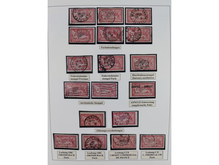 1900/27, Merson Type, attractive mint never hinged/unused and mostly used collection with 73 covers and cards, an abundance o