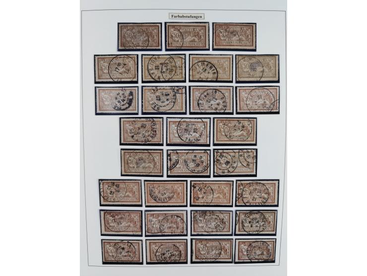 1900/27, Merson Type, attractive mint never hinged/unused and mostly used collection with 73 covers and cards, an abundance o