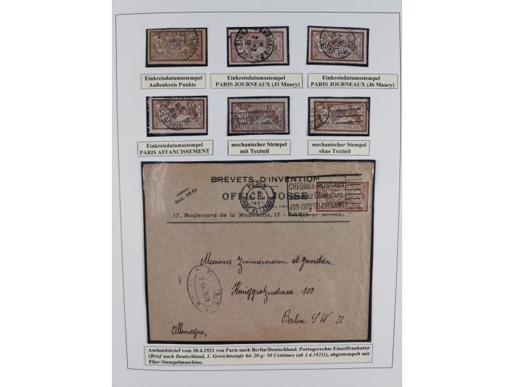 1900/27, Merson Type, attractive mint never hinged/unused and mostly used collection with 73 covers and cards, an abundance o