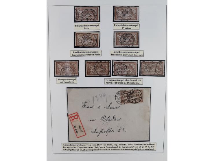 1900/27, Merson Type, attractive mint never hinged/unused and mostly used collection with 73 covers and cards, an abundance o