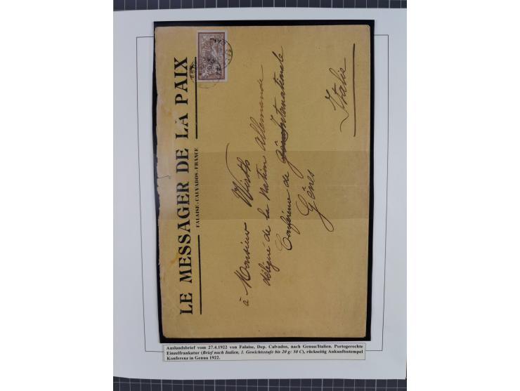 1900/27, Merson Type, attractive mint never hinged/unused and mostly used collection with 73 covers and cards, an abundance o