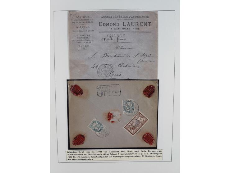 1900/27, Merson Type, attractive mint never hinged/unused and mostly used collection with 73 covers and cards, an abundance o