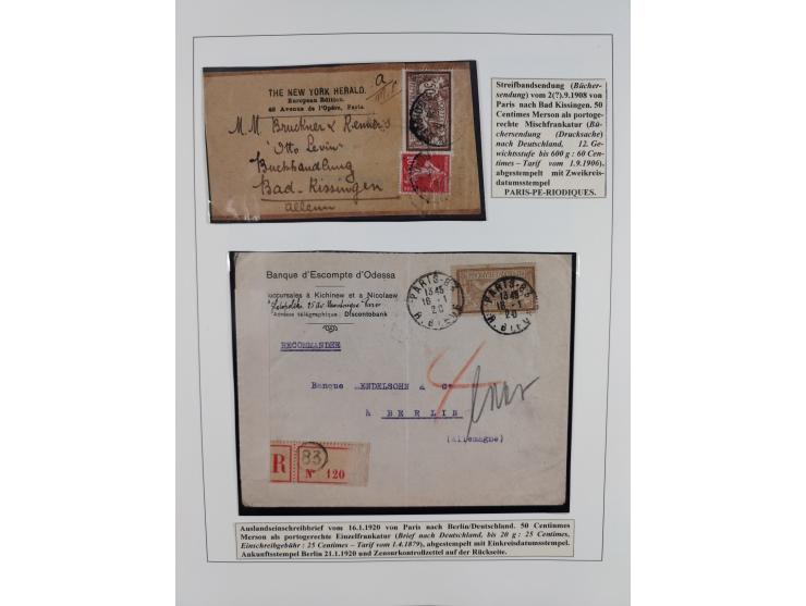 1900/27, Merson Type, attractive mint never hinged/unused and mostly used collection with 73 covers and cards, an abundance o