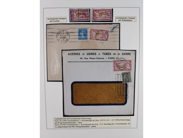 1900/27, Merson Type, attractive mint never hinged/unused and mostly used collection with 73 covers and cards, an abundance o