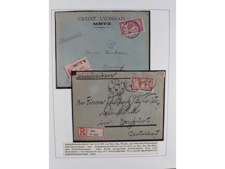 1900/27, Merson Type, attractive mint never hinged/unused and mostly used collection with 73 covers and cards, an abundance o