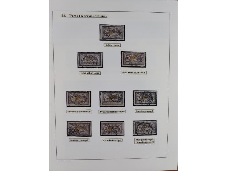 1900/27, Merson Type, attractive mint never hinged/unused and mostly used collection with 73 covers and cards, an abundance o