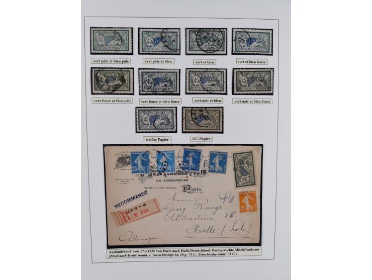 1900/27, Merson Type, attractive mint never hinged/unused and mostly used collection with 73 covers and cards, an abundance o