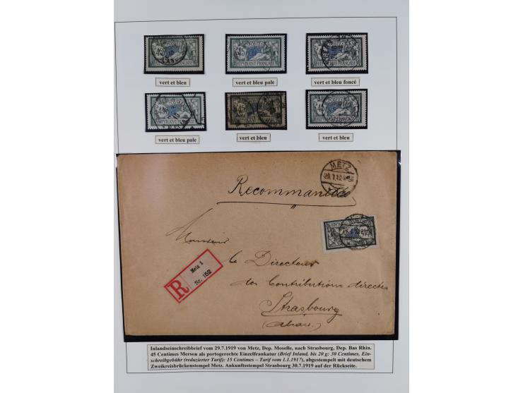 1900/27, Merson Type, attractive mint never hinged/unused and mostly used collection with 73 covers and cards, an abundance o