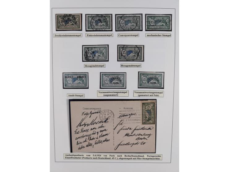 1900/27, Merson Type, attractive mint never hinged/unused and mostly used collection with 73 covers and cards, an abundance o