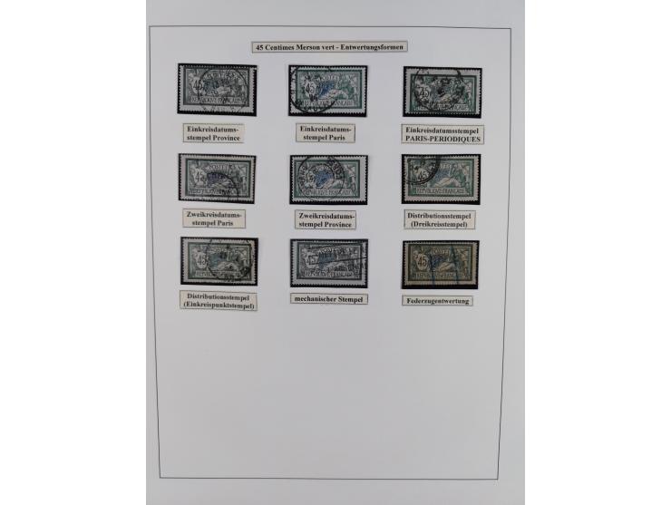 1900/27, Merson Type, attractive mint never hinged/unused and mostly used collection with 73 covers and cards, an abundance o