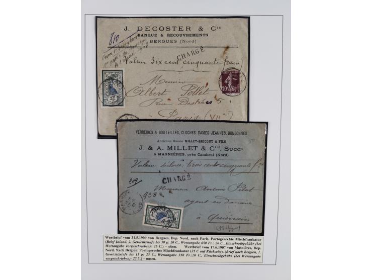 1900/27, Merson Type, attractive mint never hinged/unused and mostly used collection with 73 covers and cards, an abundance o