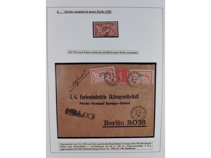 1900/27, Merson Type, attractive mint never hinged/unused and mostly used collection with 73 covers and cards, an abundance o