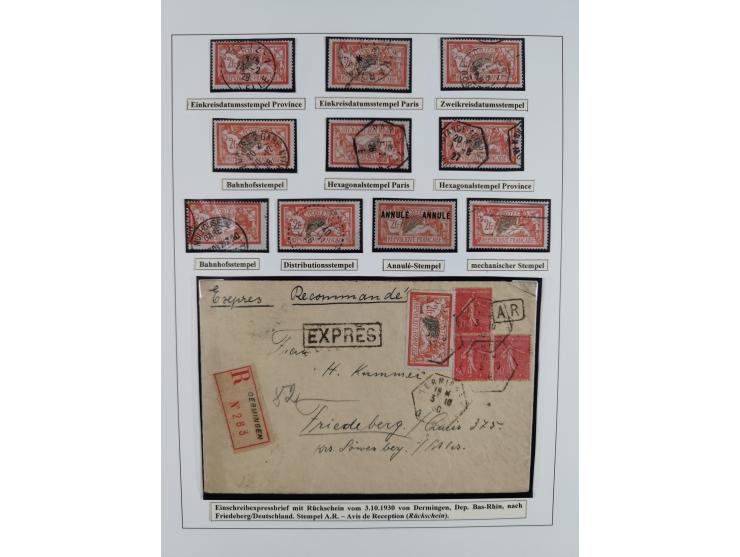 1900/27, Merson Type, attractive mint never hinged/unused and mostly used collection with 73 covers and cards, an abundance o