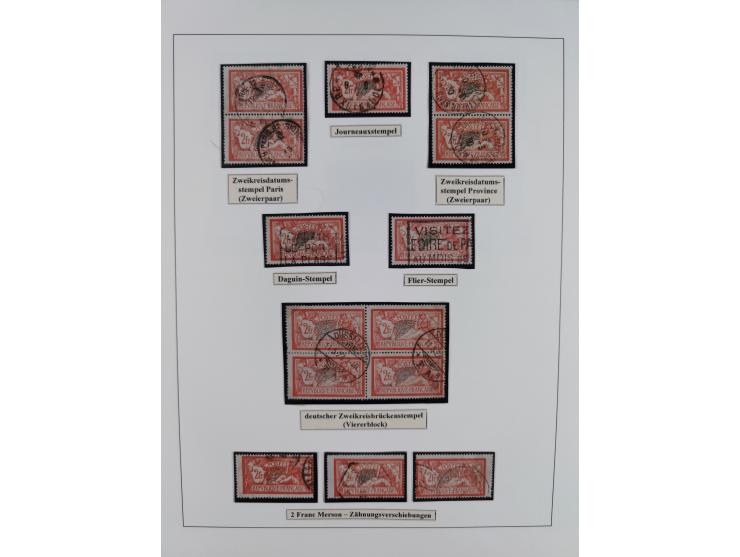 1900/27, Merson Type, attractive mint never hinged/unused and mostly used collection with 73 covers and cards, an abundance o