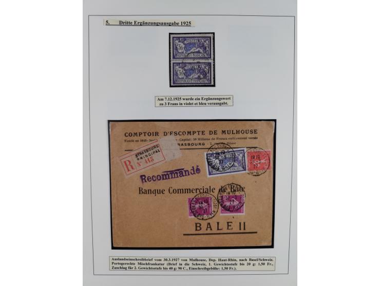 1900/27, Merson Type, attractive mint never hinged/unused and mostly used collection with 73 covers and cards, an abundance o