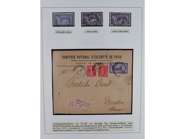 1900/27, Merson Type, attractive mint never hinged/unused and mostly used collection with 73 covers and cards, an abundance o