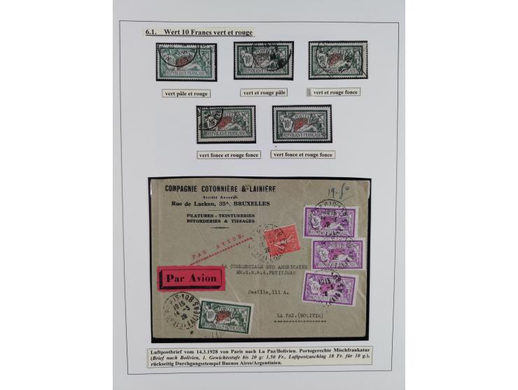 1900/27, Merson Type, attractive mint never hinged/unused and mostly used collection with 73 covers and cards, an abundance o