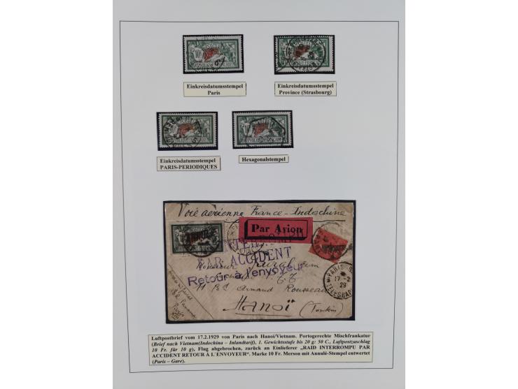1900/27, Merson Type, attractive mint never hinged/unused and mostly used collection with 73 covers and cards, an abundance o