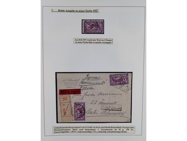 1900/27, Merson Type, attractive mint never hinged/unused and mostly used collection with 73 covers and cards, an abundance o