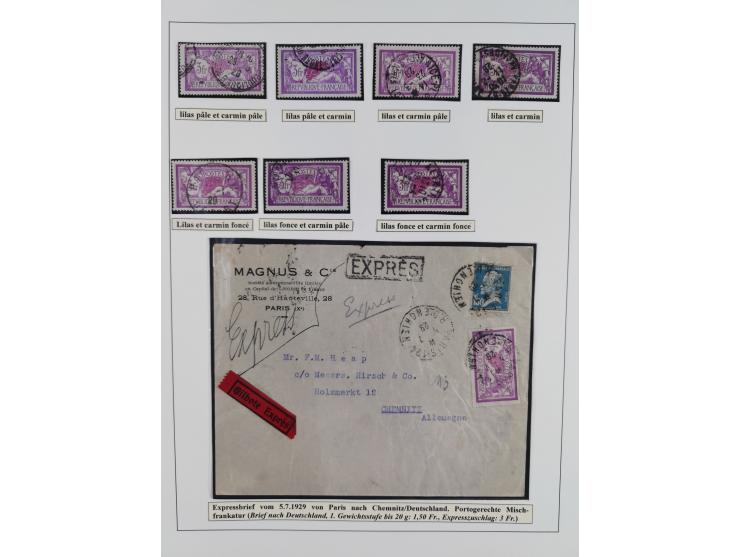 1900/27, Merson Type, attractive mint never hinged/unused and mostly used collection with 73 covers and cards, an abundance o