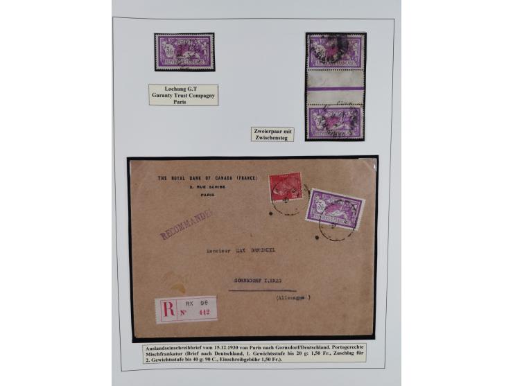 1900/27, Merson Type, attractive mint never hinged/unused and mostly used collection with 73 covers and cards, an abundance o