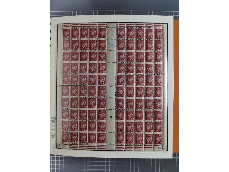 1941/42, Maréchal Pétain, attractive mint never hinged/unused and used collection with 134 covers and cards, specialized with