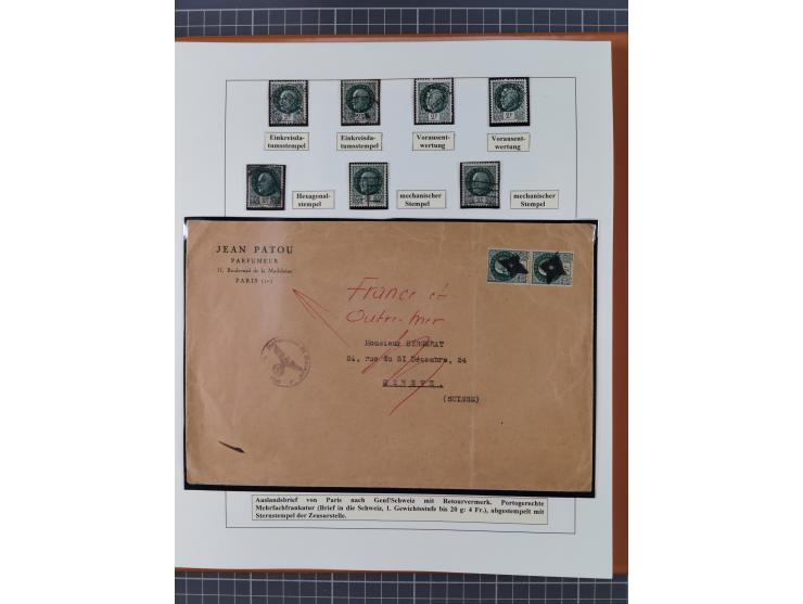 1941/42, Maréchal Pétain, attractive mint never hinged/unused and used collection with 134 covers and cards, specialized with