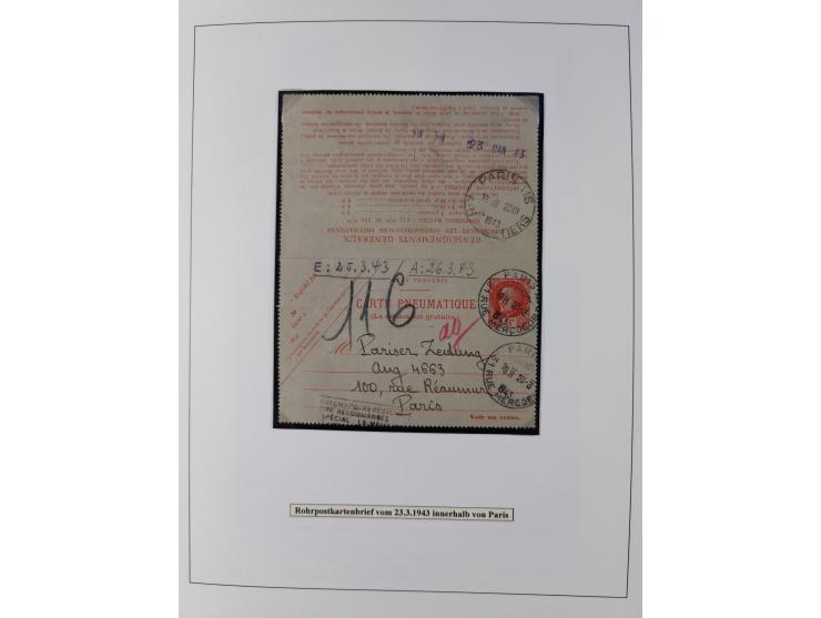 1941/42, Maréchal Pétain, attractive mint never hinged/unused and used collection with 134 covers and cards, specialized with