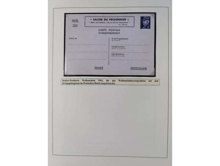 1941/42, Maréchal Pétain, attractive mint never hinged/unused and used collection with 134 covers and cards, specialized with