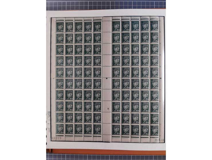 1941/42, Maréchal Pétain, attractive mint never hinged/unused and used collection with 134 covers and cards, specialized with