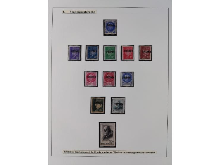 1941/42, Maréchal Pétain, attractive mint never hinged/unused and used collection with 134 covers and cards, specialized with