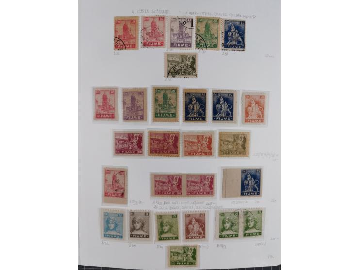 1918/24, unused and used collection with better and complete issues, some covers, cards, and postal stationeries, as well as 