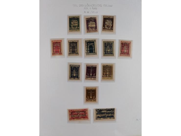 1918/24, unused and used collection with better and complete issues, some covers, cards, and postal stationeries, as well as 