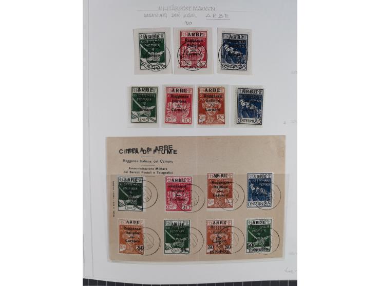 1918/24, unused and used collection with better and complete issues, some covers, cards, and postal stationeries, as well as 