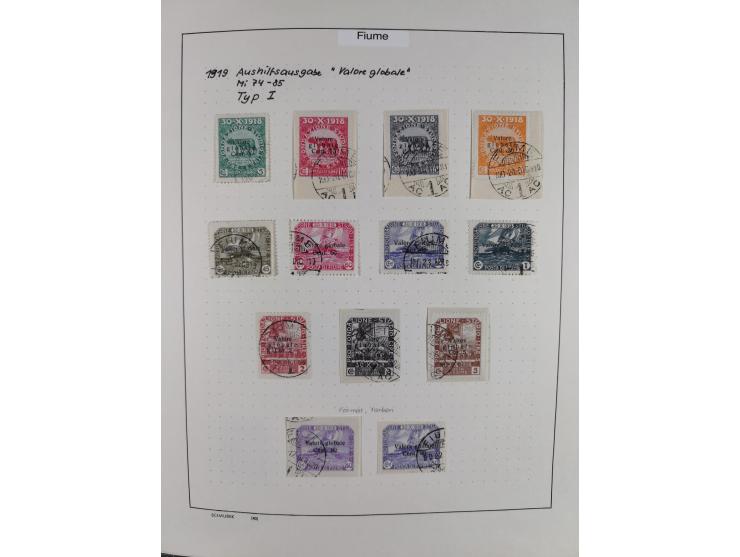 1918/24, unused and used collection with better and complete issues, some covers, cards, and postal stationeries, as well as 