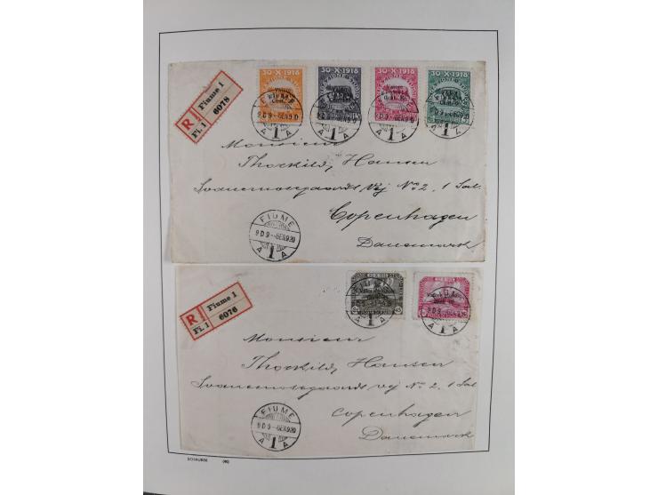 1918/24, unused and used collection with better and complete issues, some covers, cards, and postal stationeries, as well as 