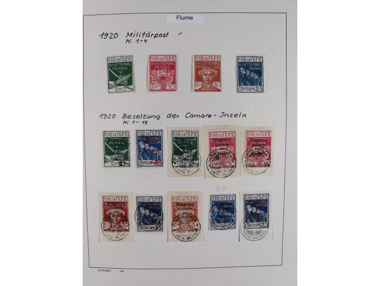 1918/24, unused and used collection with better and complete issues, some covers, cards, and postal stationeries, as well as 