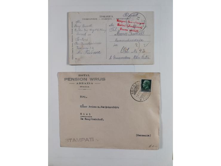 1918/24, unused and used collection with better and complete issues, some covers, cards, and postal stationeries, as well as 