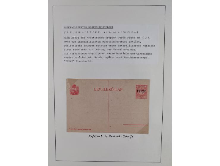 1918/24, unused and used collection with better and complete issues, some covers, cards, and postal stationeries, as well as 