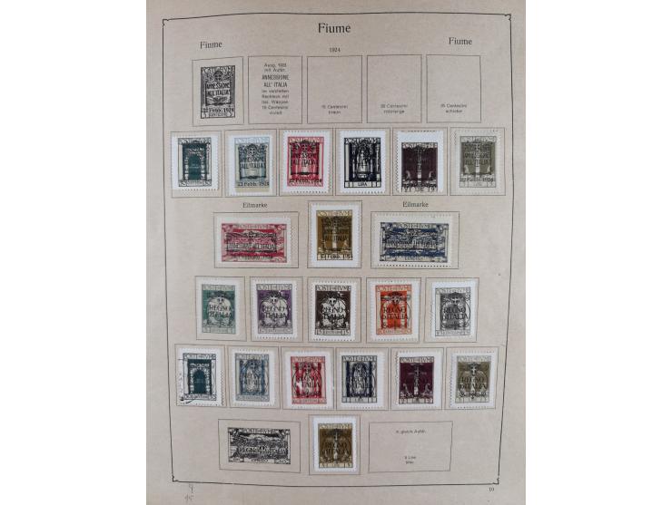 1918/24, unused and used collection with better and complete issues, some covers, cards, and postal stationeries, as well as 